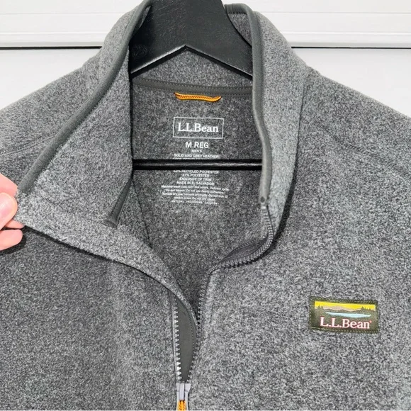 L.L. Bean Charcoal Mountain Classic Fleece Vest - Picture 4 of 5